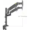 North Bayou NB H180 Ergonomic Profosyonel 17-35 inch Monitör Standı 2026 Versiyon (Matte Charcoal)
