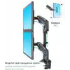North Bayou NB H180 Ergonomic Profosyonel 17-35 inch Monitör Standı 2026 Versiyon (Matte Charcoal)
