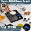 Bluefox Dijital Cep Tartısı - 500g Kapasite, 0.01g Hassasiyet, 7 Ölçü Birimi, Dara Fonksiyonu, Büyük Ekran, Otomatik Kapanma