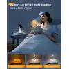 Glocusent Söğüt Yatakta Kitaplar için Okuma Işıkları, 10LED Parlak Kitap Işığı, 3 Renk ve 3 Parlaklık, Şarj Edilebilir Kitap Işığı 80 saat sürer, Okuma Işığında Hafif Klips (yeşil)
