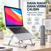 Coverzone Alüminyum Laptop Standı 7 Kademeli Katlanabilir Ayarlanabilir
