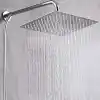 Orret Home 25x25 Cm 304 Paslanmaz Çelik Tepe Duşu – Geniş Kare Duş Başlığı, Sabit Tepe Duş Başlığı, Handshower Uyumlu, Modern ve Dayanıklı Duş Sistemi Parçası (Kare)