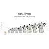 Bialetti - Moka Express: 2 Cups Ocak Üstü Espresso Pişirici - 90ml - Gümüş Renk - Alüminyum Gövde - Patentli Güvenlik Valfi - Tüm Ocak Türleri İçin Uygundur (İndüksiyon Hariç)
