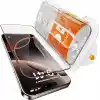 URUCHI Ekran Koruyucu iPhone 18 Pro Max / 17 Pro Max İle Uyumlu PREMIUM Hizalama Aparatlı ve Takılırken Camın Altında Kesinlikle Toz Bırakmayan Darbelere Karşı Ekstra Güçlü HD Ekran Koruyucu Cam