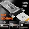URUCHI Ekran Koruyucu iPhone 18 Pro Max / 17 Pro Max İle Uyumlu PREMIUM Hizalama Aparatlı ve Takılırken Camın Altında Kesinlikle Toz Bırakmayan Darbelere Karşı Ekstra Güçlü HD Ekran Koruyucu Cam