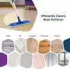Silva Mikrofiber Mop Üçlü Set - Islak, Kuru ve Duvar Bezi Dahil (3 Bez), 90-156 cm Teleskopik Alüminyum Sap, 360 Derece Dönen Cırtlı Kafa, Laminat Parke Fayans Duvar ve Tavan İçin