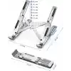 Laptop Yükseltici Metal Stand Ayarlanabilir Macbook Notebook Tablet Altlık Metal Dizüstü Bilgisayar Tutucu