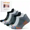GoWith 3lü-6lı Bambu Renkli Spor Desenli Güçlendirilmiş Yıkamalı Kutulu Dikişsiz Koşu Yürüyüş Spor Performans Kısa Fit Patik Erkek Çorap