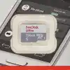 SanDisk 256GB Ultra Lite MicroSDXC 100 MB, Beyaz/Gri