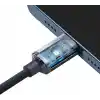 Baseus Crystal Shine 20W 120 cm Type-C to Lightning Şarj Kablosu Siyah