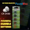 5 Adet 2430 CR2430 DL2430 3V PoundMax Lityum düğme pil, Uzun raf ömrü, küçük elektronik cihazlar için uzaktan kumandalar, teraziler, akıllı ev cihazları, ölçüm cihazları ve hesap makineleri