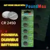 5 Adet 2450 CR2450 DL2450 DL2450 ECR2450 KCR2450 3V PoundMax Lityum Düğme Piller, Düğme Pil, Çocuklara Dayanıklı Ambalaj, Akıllı Ev Cihazları, Küçük Elektronik Ev Aletleri, Araba Anahtarları ve Diğer