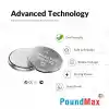 PoundMax 10 x CR2430 DL2430 3V Lityum Düğme Pil, Uzun Raf Ömrü, Küçük Elektronik Cihazlar için Uzaktan Kumandalar, Teraziler, Akıllı Ev Cihazları, Ölçüm Cihazları ve Hesap Makineleri
