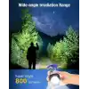 Mayaglory Çok Fonksiyonlu Şarjlı Mini COB LED Anahtarlık El Feneri - Entegre Elektronik Çakmak, Şişe Açacağı, Tornavida, Kemer Kesici, Düdük ve Mıknatıslı Acil Durum Ekipmanı, Type-C Şarj Edilebilir