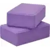 Delta Çiftli Yoga Blok - 2 Adet Yoga Block - Eva Yoga Bloğu Seti,Mor