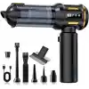 Hasuba Araç Süpürgesi 3 in1 Kablosuz Güçlü Araç Süpürgesi ve Hava Üfleyici - 20000Pa Turbo Vakum Gücü, 3 Kademeli Fırçasız Motor, 8000 mAh Şarjlı Mini El Süpürgesi, HEPA Filtreli SİYAH yada BEYAZ