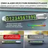 Coofbe Hc Seri Gizlenebilir Çift Numaralı Araç Park Telefon Numaratörü Araç Numara Kiti Geçici Park Telefon Numaratörü