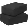 Delta Çiftli Yoga Blok - 2 Adet Yoga Block - Eva Yoga Bloğu Seti,Siyah