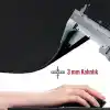 Klasse Classic Mouse Pad, Dikişli Kenar, Kaymaz Taban, Büyük Boy Pürüzsüz Yüzey, Baskısız Ofis Tipi Masa Koruyucu, Ergonomik Mouse Ped (90x40 cm - XX Large, Siyah)