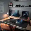 Klasse Classic Mouse Pad, Dikişli Kenar, Kaymaz Taban, Büyük Boy Pürüzsüz Yüzey, Baskısız Ofis Tipi Masa Koruyucu, Ergonomik Mouse Ped (90x40 cm - XX Large, Siyah)