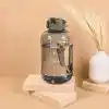 2200 ml Suluk 2.2 Litre - Kilitli Kapaklı Geniş Hacimli Matara (Yeşil)
