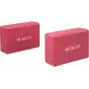 Delta Çiftli Yoga Blok - 2 Adet Yoga Block - Eva Yoga Bloğu Seti,Fuşya