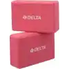 Delta Çiftli Yoga Blok - 2 Adet Yoga Block - Eva Yoga Bloğu Seti,Fuşya