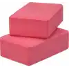 Delta Çiftli Yoga Blok - 2 Adet Yoga Block - Eva Yoga Bloğu Seti,Fuşya