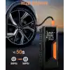 Dijital Göstergeli Led Işıklı Taşınabilir Powerbank 4500mAh Araç Bisiklet Top Lastik Şişirme Hava Kompresörü