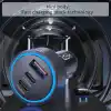Hepu HP-AD01 105 Watt Araç Içi Şarj Cihazı 3.1A Pd 45 Watt Fast Hızlı Şarj Aleti Metal Çakmaklık Şarj Type C 3-Port Işıklı