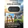 Coverzone Göğüse Takılabilir Mıknatıslı Kolyeli 1080P Mini Geniş Açı Aksiyon Kamera | Hafif ve Kompakt Tasarım | Spor, Koşu, Outdoor, Günlük Kullanım İçin POV Kayıt Kamerası- Kask Kamera (SİYAH)
