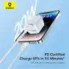 Baseus Crystal Hızlı Şarj C+Lightning 20W 1m Data Kablo - Beyaz