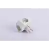 Viko Yonca Plus Beyaz Üçlü Topraklı Priz Çarpma Karşıtı
