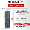 Wonkey Sporcu Fitness Antreman Havlusu 30x100 cm, Ultra Hafif ve Hızlı Kuruyan Mikrofiber Spor Havlu, Gym Boks Pilates Tenis Havlusu (2 Adet 30x100, Gri)