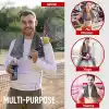 Wonkey Sporcu Fitness Antreman Havlusu 30x100 cm, Ultra Hafif ve Hızlı Kuruyan Mikrofiber Spor Havlu, Gym Boks Pilates Tenis Havlusu (2 Adet 30x100, Gri)