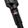Baseus Cafule, Şarj & Data Aktarımı Kablosu, Gri - Siyah, 2 m, 3 A, 60 W, USB Type C & USB Type C, PD2.0, Flash/Hızlı Şarj
