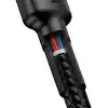 Baseus Cafule, Şarj & Data Aktarımı Kablosu, Gri - Siyah, 2 m, 3 A, 60 W, USB Type C & USB Type C, PD2.0, Flash/Hızlı Şarj