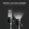 Bix Flashlight BX5101FL 60W LED, Max. 2300 Lümen Parlaklık ve 850 Metreye Kadar Uzun Menzilli, Şarj Edilebilir, LED Güç Göstergeli ve Çok Modlu Kamp Acil Durum için Kompakt El Feneri
