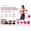 Sporsize Akıllı Hulahop, Ağırlıklı Toplu Ayarlanabilir Modüler Fitness Hulahopu, Bel ve Karın Egzersiz Aleti, Evde Spor İçin, Pembe