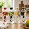 Orret Home 1000 ml Renkli Kapaklı Borosilikat Cam Matara – Sızdırmaz Çevirmeli Vakumlu Kapaklı Suluk,BPA İçermez, Isıya Dayanıklı, Geniş Ağızlı, Şık ve Dayanıklı Cam Su Şişesi (Siyah)