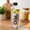 Orret Home 1000 ml Renkli Kapaklı Borosilikat Cam Matara – Sızdırmaz Çevirmeli Vakumlu Kapaklı Suluk,BPA İçermez, Isıya Dayanıklı, Geniş Ağızlı, Şık ve Dayanıklı Cam Su Şişesi (Siyah)