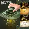 Kamp Lambası Feneri Vintage LED Kamp Feneri Suya Dayanıklı 5.000 mAh Açık Yürüyüş için Kamp Işık Lambası Elektrik Kesintisi Acil Ev Arka Bahçe Verandası Balkon Teras