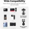 TELESIN Motosiklet Gidonu Bisiklet Montaj Kelepçeleri için GoPro Hero 13 12 11 10 9 DJI OSMO Action 5 Pro 4 3 Insta360,360° Çift Top Başlı Kelepçe Tutucu 1/4-20 mm Kamera ve Telefon için Adaptör
