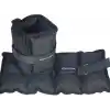 El-ayak Bilek Ağırlığı 1 Kg 1 Kg (2 ADET) (TOPLAM 2 KG) Siyah Kum Torbası Ayarlanabilir Cırt