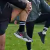 GoWith 3lü-4lü Pamuklu Renkli Çizgili Fitilli Kolej Spor Kadın Çorap, BayanTenis Çorabı 2501