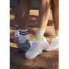 GoWith 3lü-4lü Pamuklu Renkli Çizgili Fitilli Kolej Spor Kadın Çorap, BayanTenis Çorabı 2501
