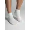 GoWith 4’lü ORGANİK PAMUK Taban Altı Havlulu Erkek Kadın Spor Çorap, Siyah Beyaz Gri Ekru Kısa Tenis Çorabı, Ribana Örgü Dikişşiz Retro Çorap 3503