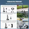 Coverzone Kamera Bisiklet ve Motosiklet Gidon Montaj, Alüminyum Alaşımlı Kelepçe, 360°, Insta360 ile uyumlu X5 X4 X3 Ace Pro Go 3S, DJI Osmo 2 Mobile 7P Action 5 Pro 4 3 ile Uyumlu, MM1, Gri