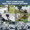 Coverzone Kamera Bisiklet ve Motosiklet Gidon Montaj, Alüminyum Alaşımlı Kelepçe, 360°, Insta360 ile uyumlu X5 X4 X3 Ace Pro Go 3S, DJI Osmo 2 Mobile 7P Action 5 Pro 4 3 ile Uyumlu, MM1, Gri