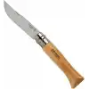 Opinel Inox Kayın Saplı Paslanmaz Çelik Çakı, Unisex, Kahverengi, Nr.8